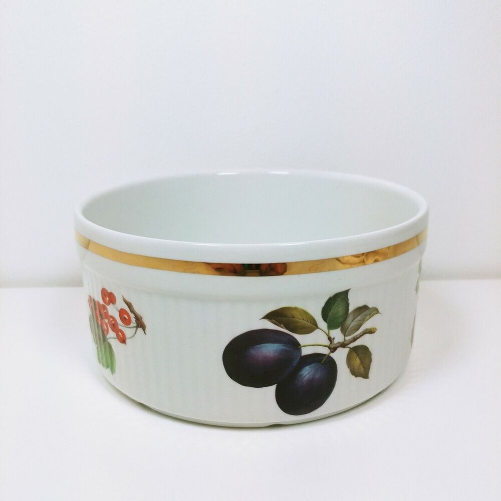 Staffordshire Salem England Alfred Meakin Fruit Oven Casserole bowl dish gold